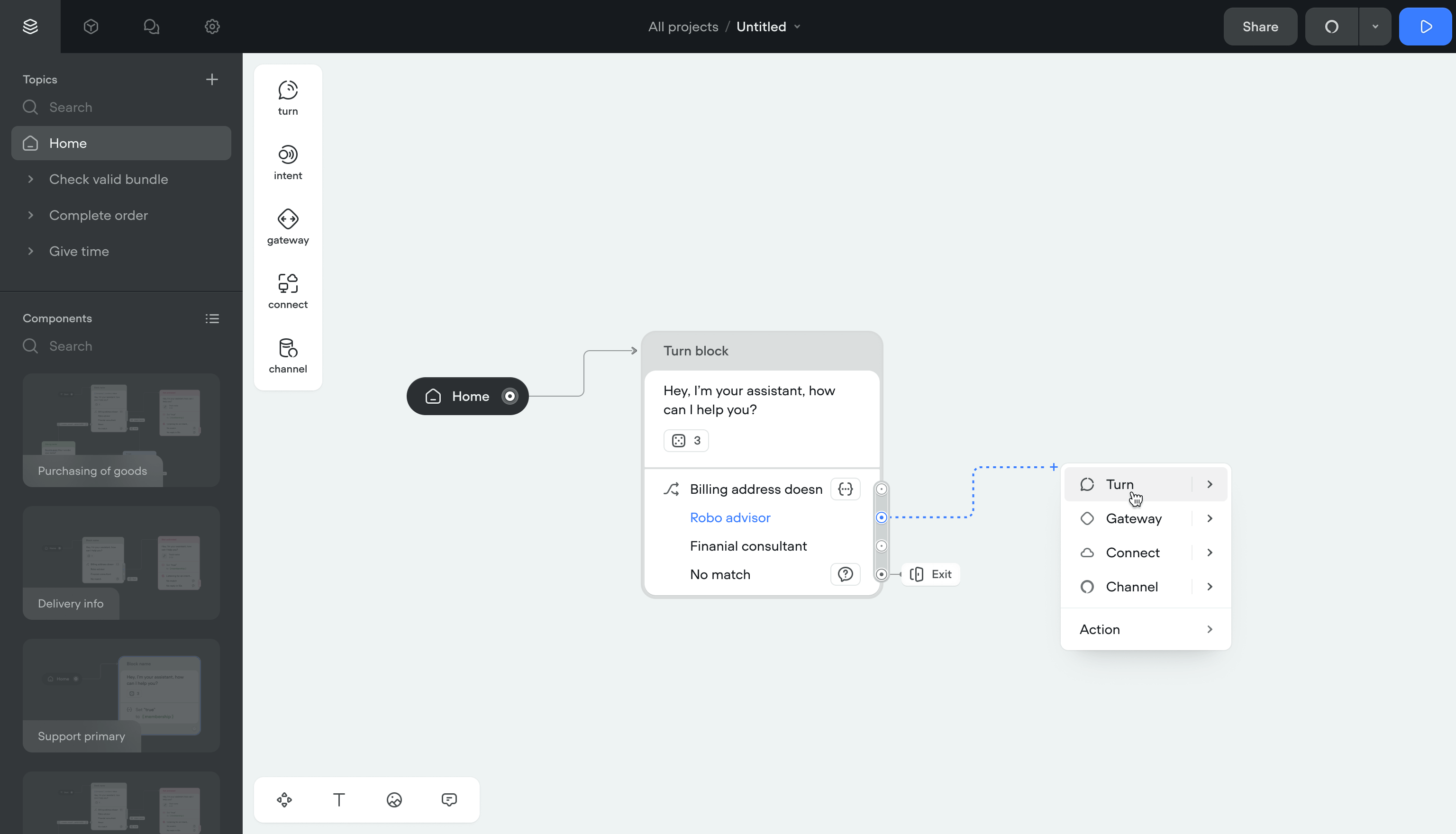 Conversation structure