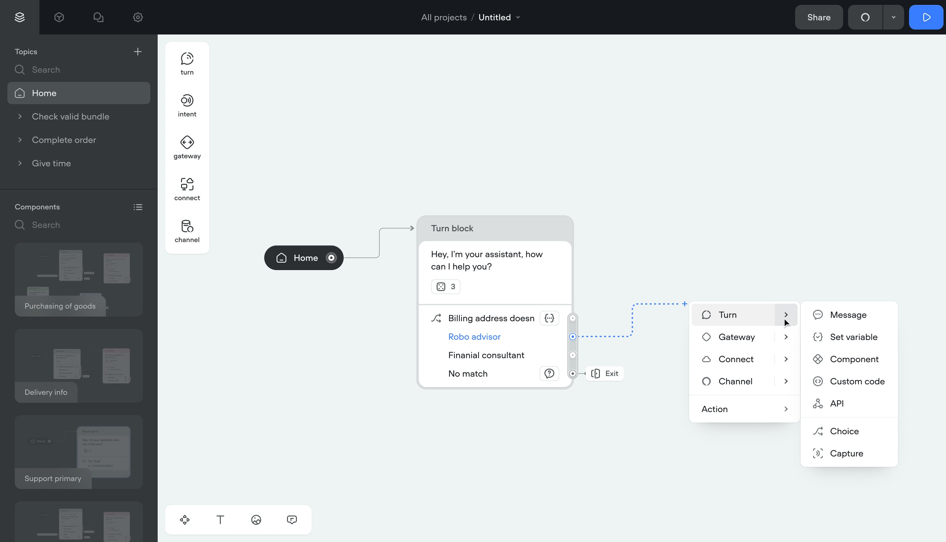 Conversation structure
