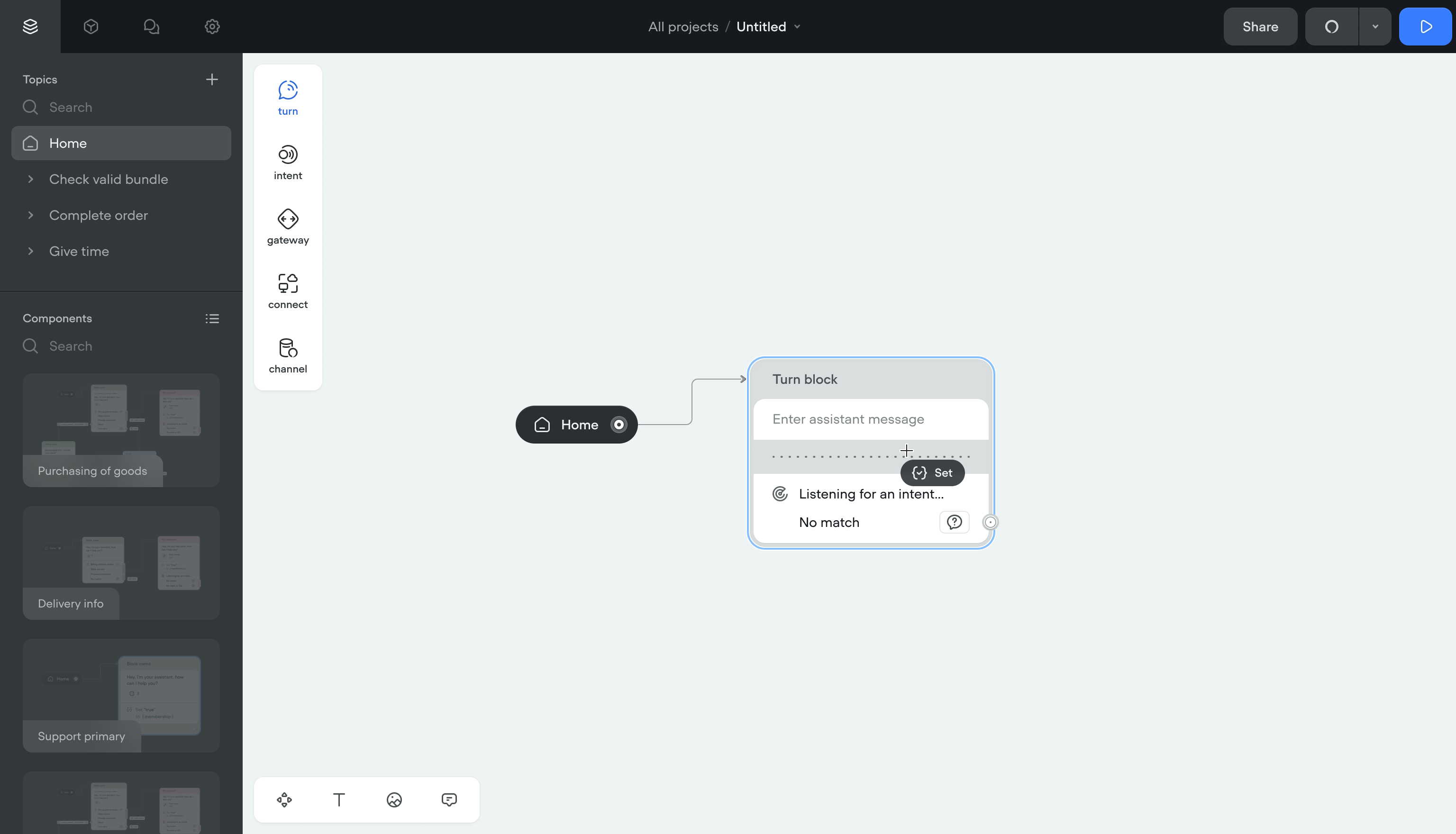 Conversation structure
